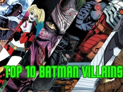Κορυφαίοι 10 κακοποιούς Batman