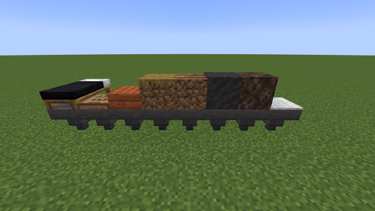 Some of the non-full blocks hopper can pull items through in Minecraft