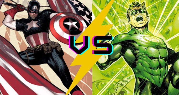 Capitão América vs Lanterna Verde