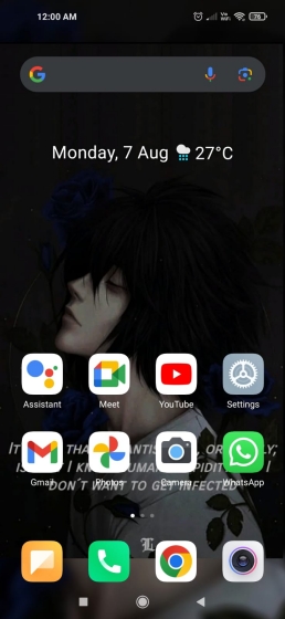 redmi home screen