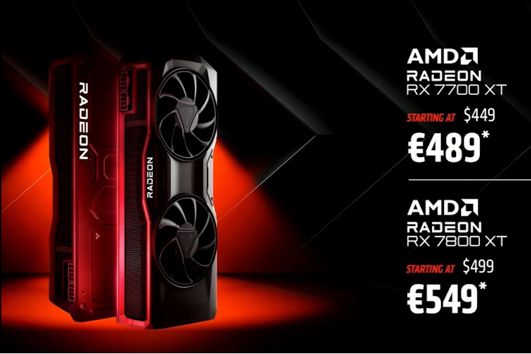 AMD Radeon RX 7700 XT and 7800 XT