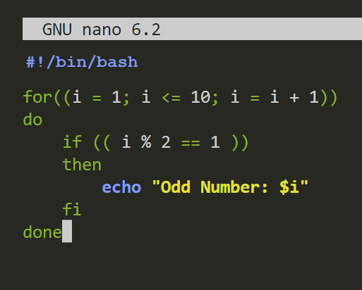 using a c style syntax for loop in bash to print odd numbers from 1 to 10