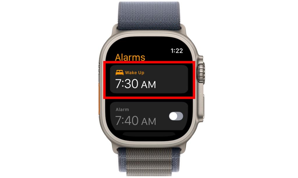 Wake up alarm in Apple Watch