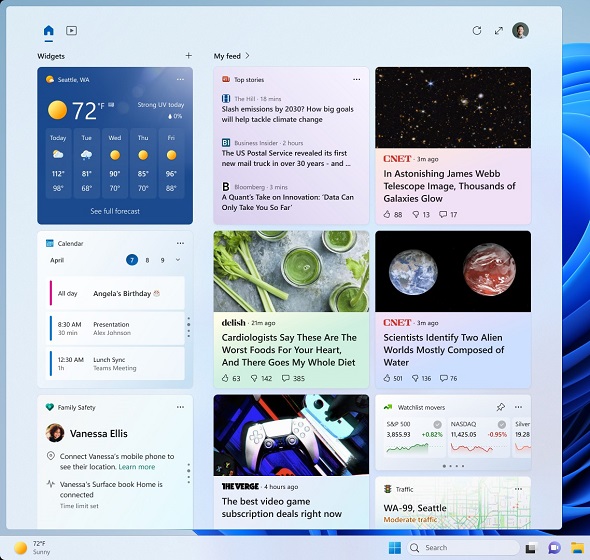 widgets in windows 11