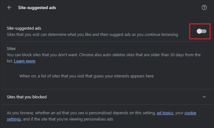 How to Disable Chrome’s New Targeted Ads System