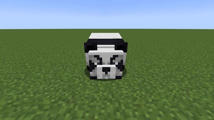 Panda agressif dans Minecraft