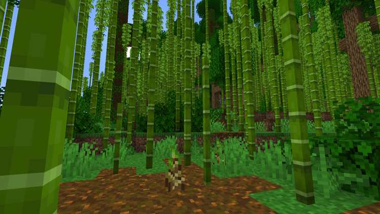 Bamboo blocks in the bamboo jungle biome