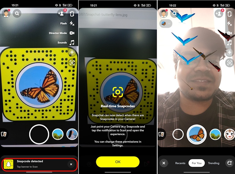 How to Unlock the Butterflies Lens on Snapchat (3 Ways) Beebom
