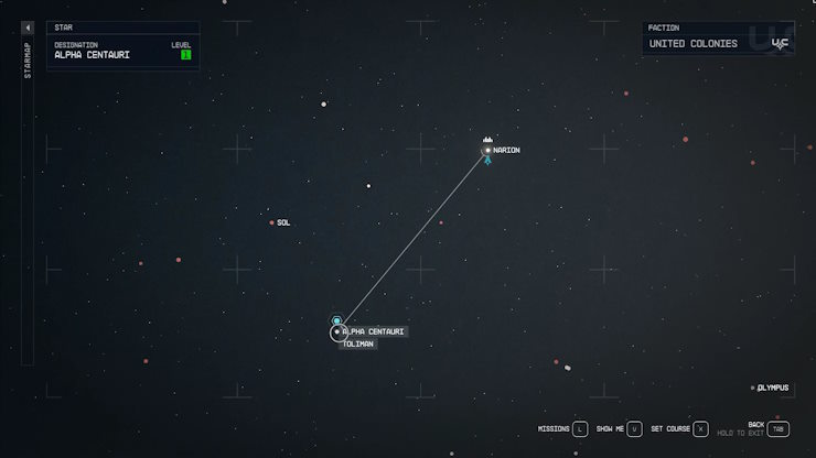 Chart your pathway in teh star system to Grav Jump