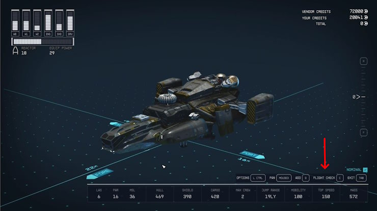 Como renomear seu navio Starfield (guia) 3 Entre na tela de atualização para renomear a nave Starfield