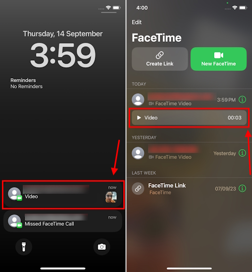 FaceTime Video Messages