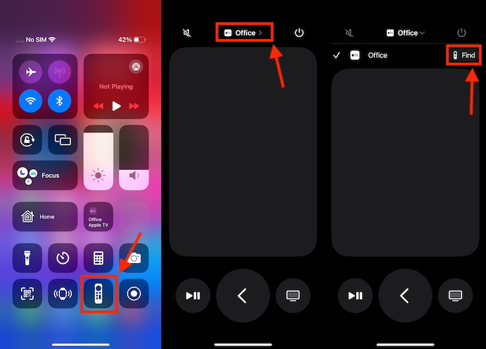 Find Apple TV Siri Remote via iPhone