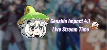 Genshin Impact 4.1 Live Stream Date and Time