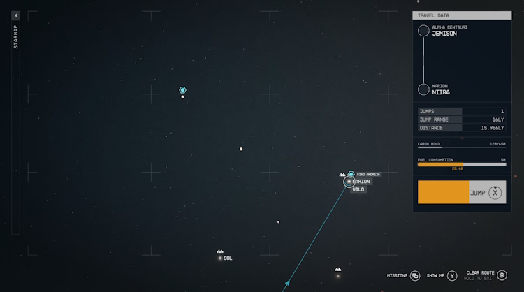 Grav Jump starfield