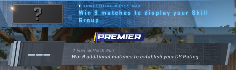 How many matches to unlock rank in CS2 