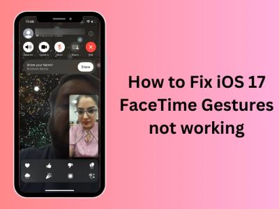 How to Fix iOS 17 FaceTime Gestures not working