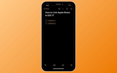 How to Link Apple Notes on iPhone in iOS 17