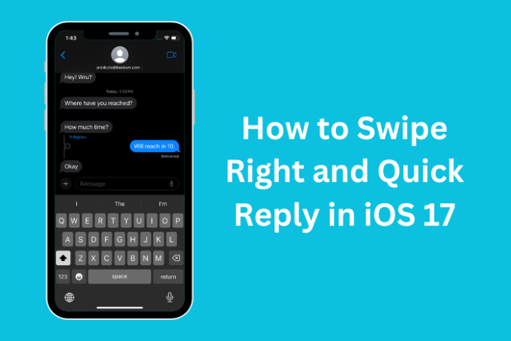 How to Swipe Right and Quick Reply in iOS 17