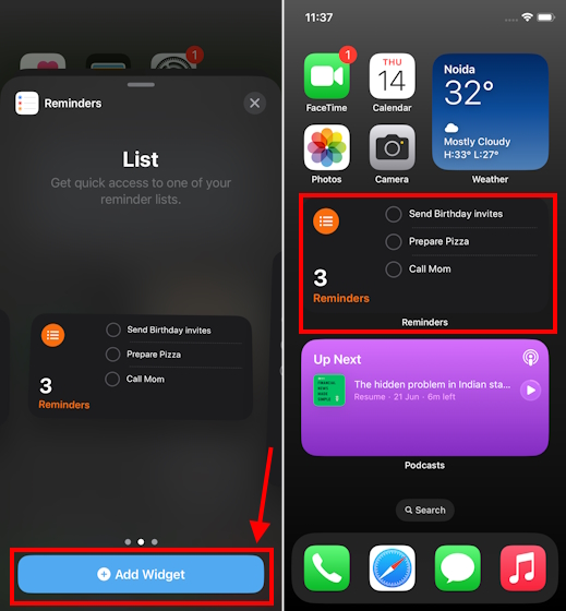 How to add interactive widgets on iPhone Home Screen