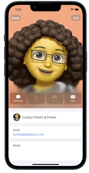 iOS 17 feature Contact Posters