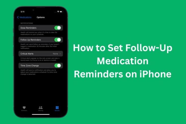 How to set Follow-up Medication reminders on iPhone
