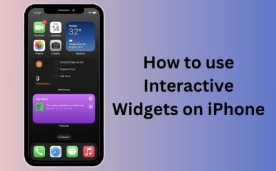 How to use interactive widgets on iPhone