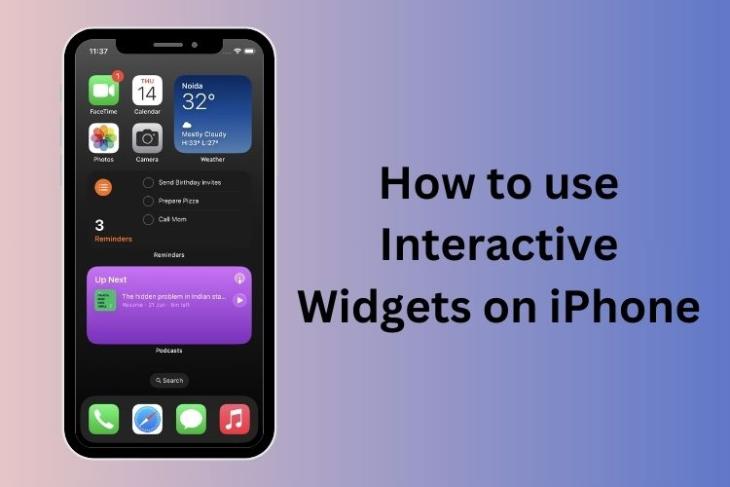 How to use interactive widgets on iPhone