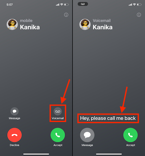 Live Voicemail on iPhone in iOS 17