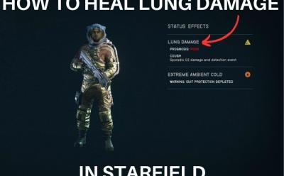 How to heal lung damage in Starfield