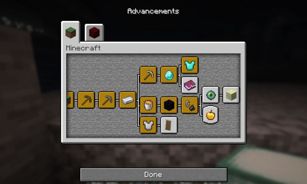 Minecraft Advancements Main