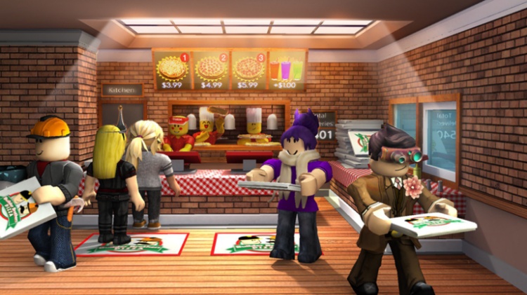 work at a pizza place roblox 