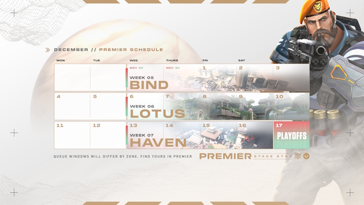 Premier schedule second page Nov