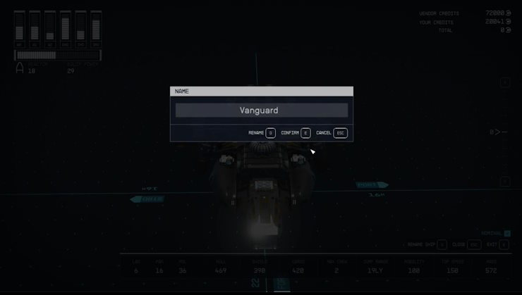 Como renomear seu navio Starfield (guia) 5 Renomeie sua nave Starfield