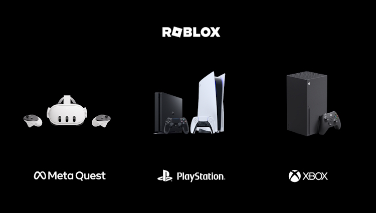 Roblox on PS4 and PS5 with meta quest and xbox