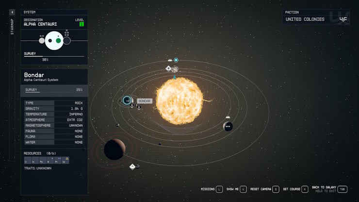 fast travel directly from the missions starfield