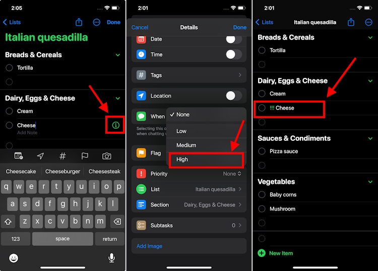 How to Make Grocery List in iOS 17 Reminders App on iPhone