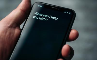 Siri on an iPhone