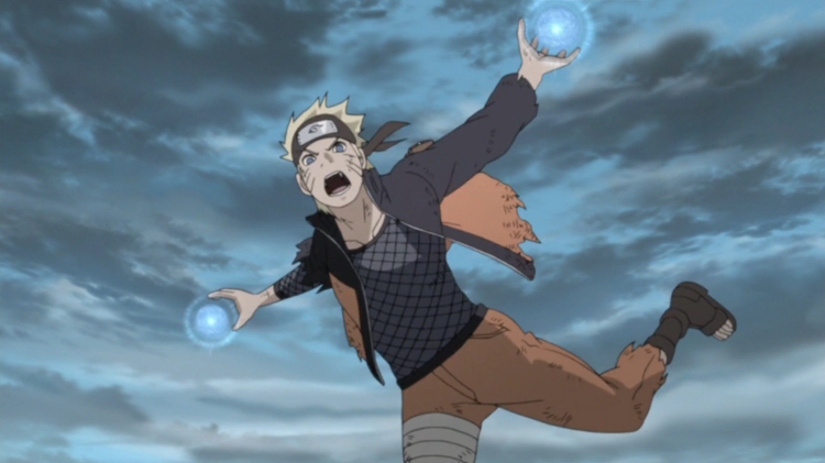 Naruto using Spiralling Serial Spheres