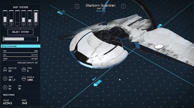 Starfield Starborn ship