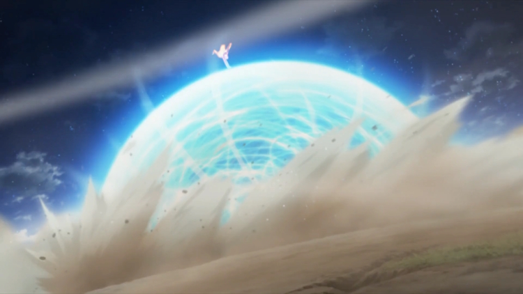 NARUTO USING Super-Ultra-Big Ball Rasengan