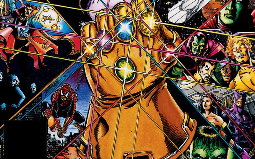 Snippet of Infinity Gauntlet taken from Marvel comics