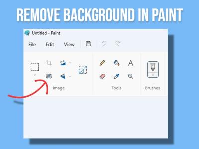 remove background in ms paint app on windows 11