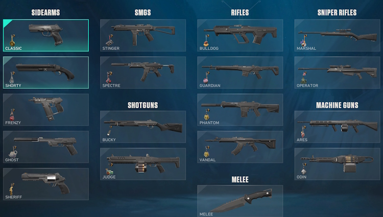 Valorant Weapons Collection