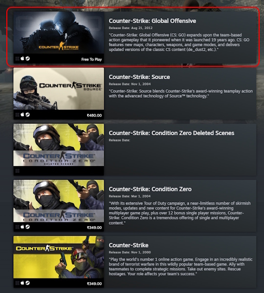 Counter-Strike Global Offensive Has Disappeared from Steam Store