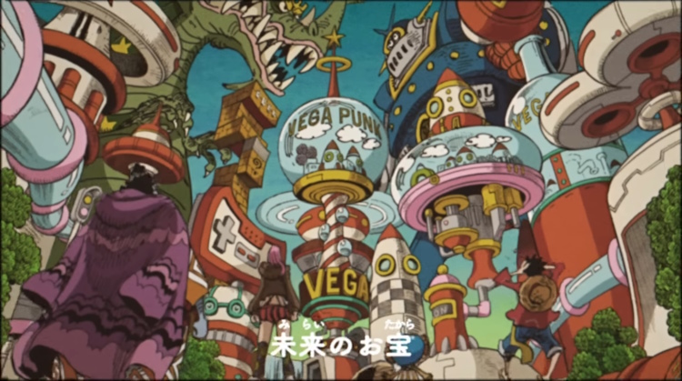 Egghead Island in the Egghead promotional video by One Piece staff.