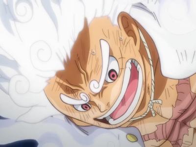 Monkey D. Luffy in One Piece episode 1076.