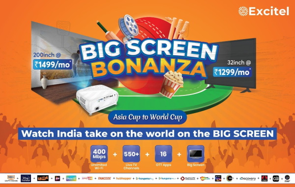 Excitel Big Screen Bonanza plans