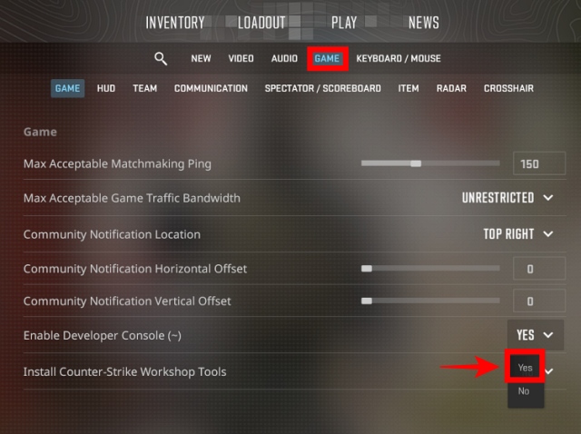 how to enable Counter Strike 2 developer console