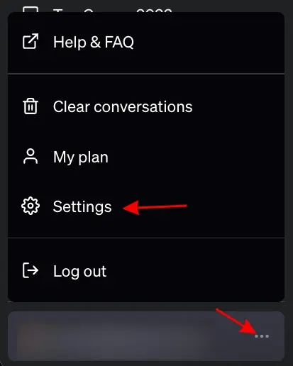 open settings in chatgpt