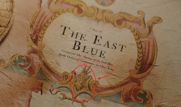 One Piece East Blue map from the live action. With straw hat's